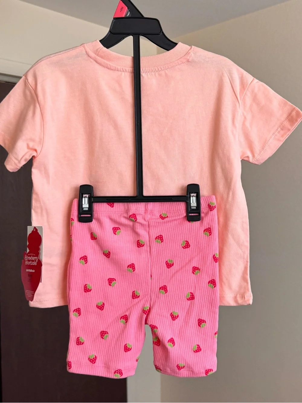 Strawberry Shortcake Toddler Girls Graphic Tee and Bike Shorts Set, 2-Piece,2T
